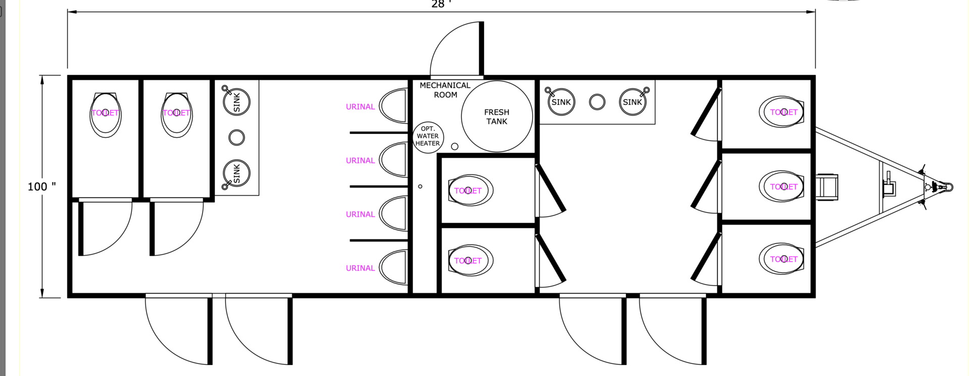 Grand Restrooms equipment scheduling dashboard optimizing portable restroom logistics across the Carolinas