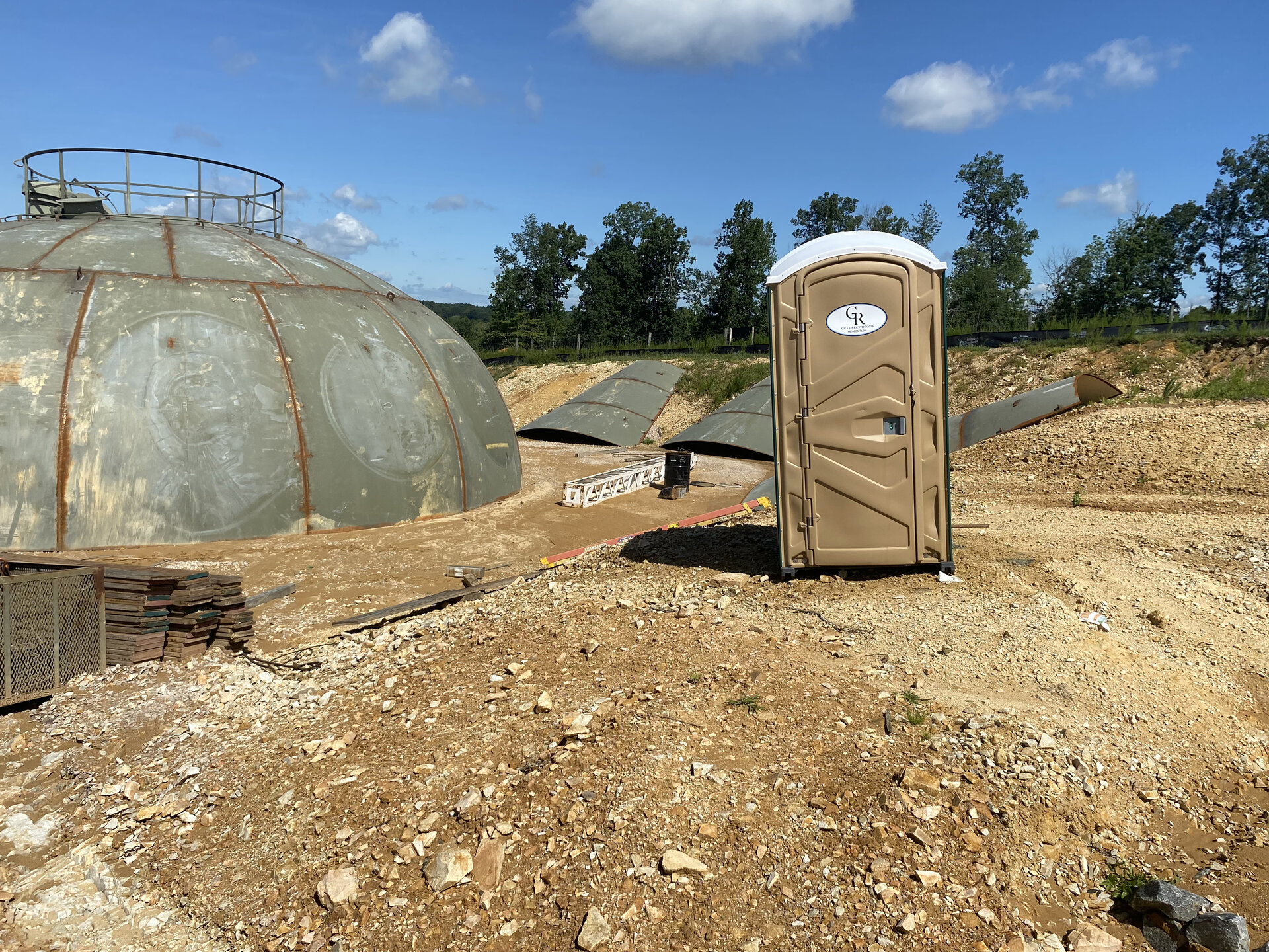 Luxury restroom interior multi stall vanity providing climate-controlled hospitality for Carolina events