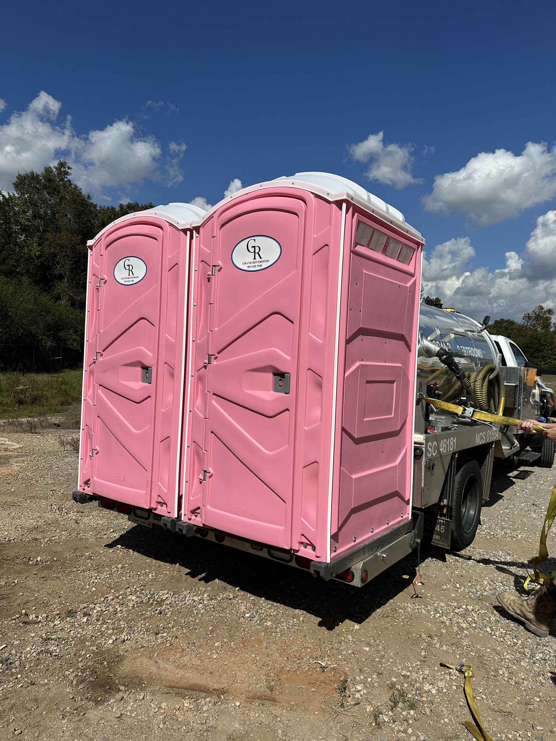 Boudoir Elite upscale restroom positioned at a Carolina wedding venue