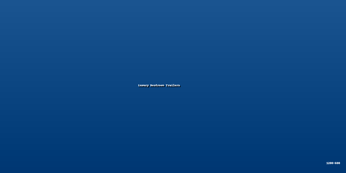 Restroom trailer lighting at an evening event